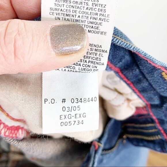 Tommy Hilfiger Junior‎ Distressed Jean Skirt w/Star Embroidery Sz 3 - Picture 11 of 13